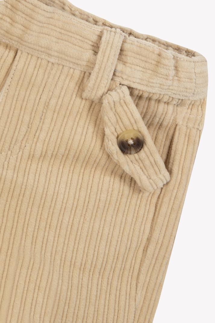 Tartine Et Chocolat Broek Beige In Velours Navy