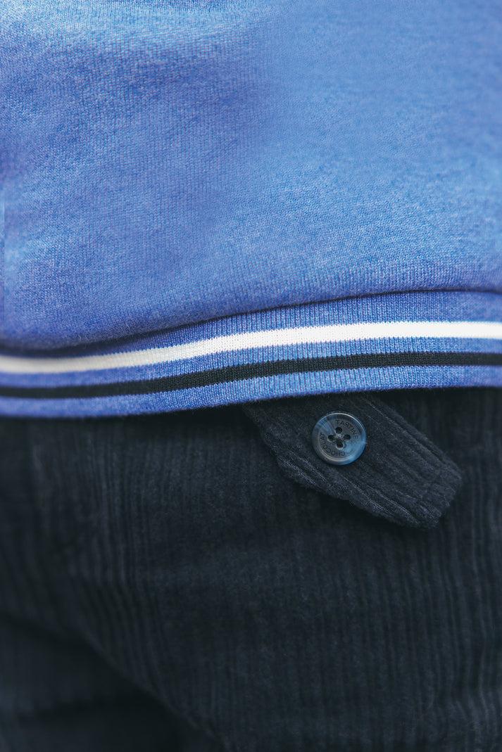 Tartine Et Chocolat Broek Navy In Velours Navy