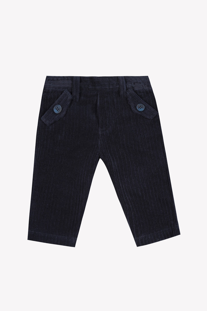 Tartine Et Chocolat Broek Navy In Velours Navy