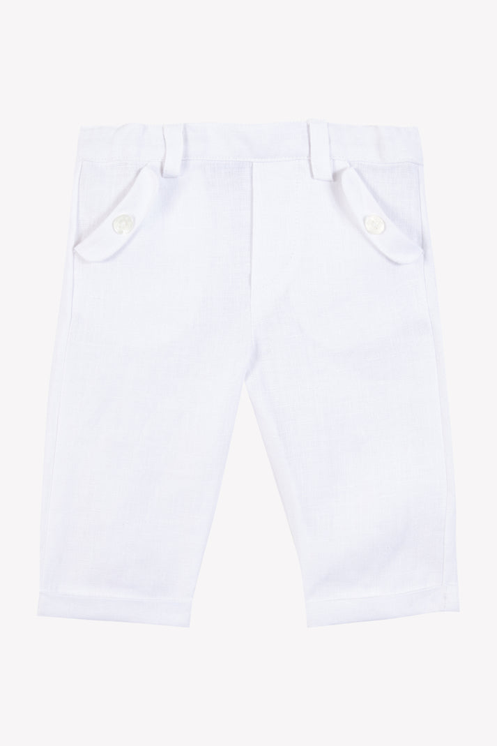 Tartine Et Chocolat Broek Wit Linnen Wit