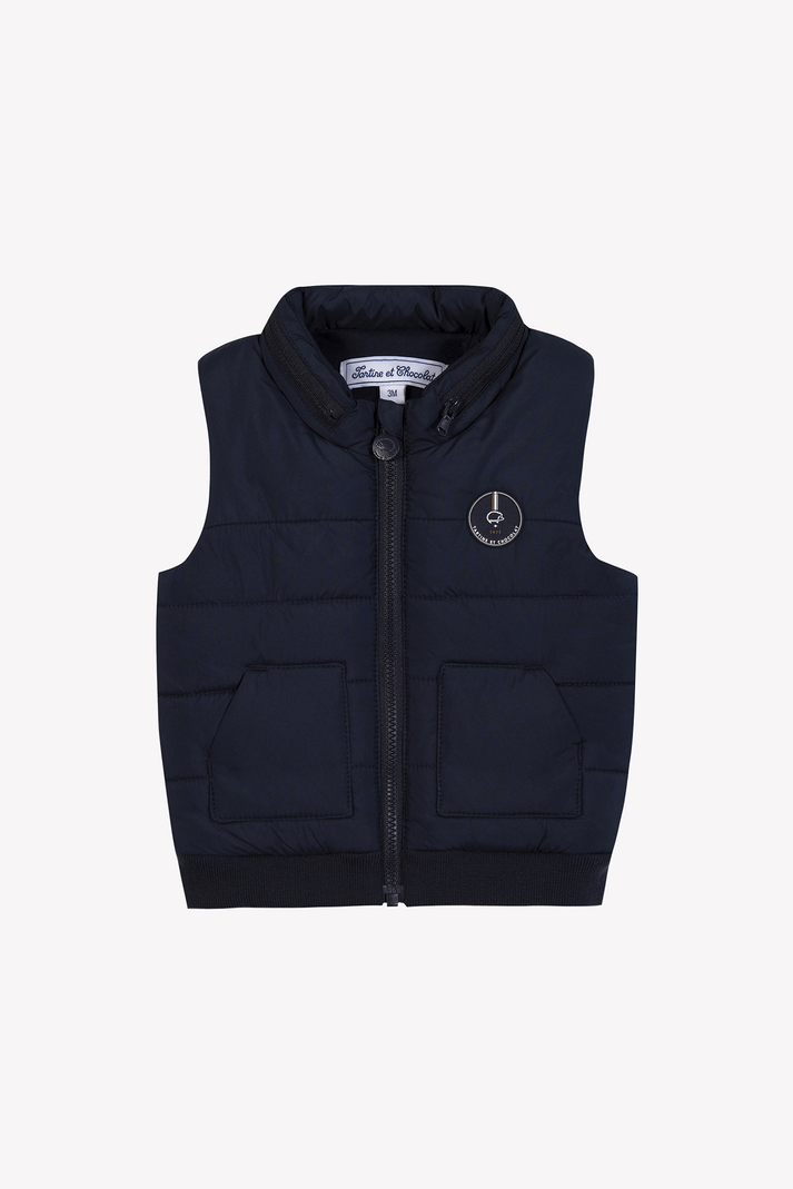 tartine et chocolat Donsjack Navy mouwloos Navy