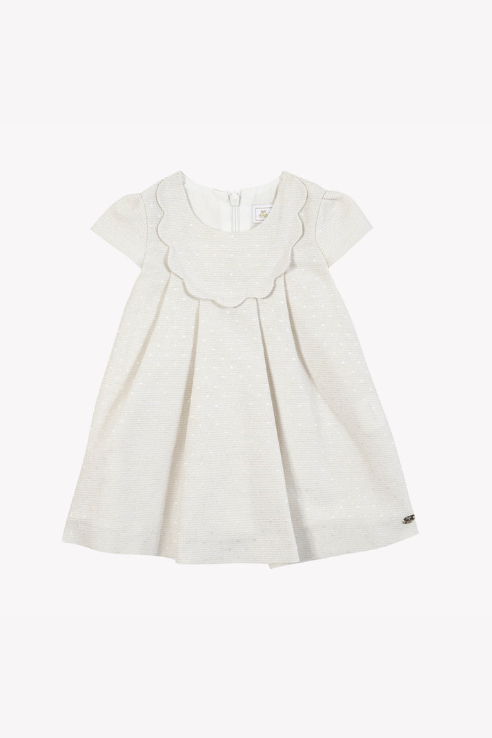 tartine et chocolat Jurk Ecru Moeder -of -Pearl