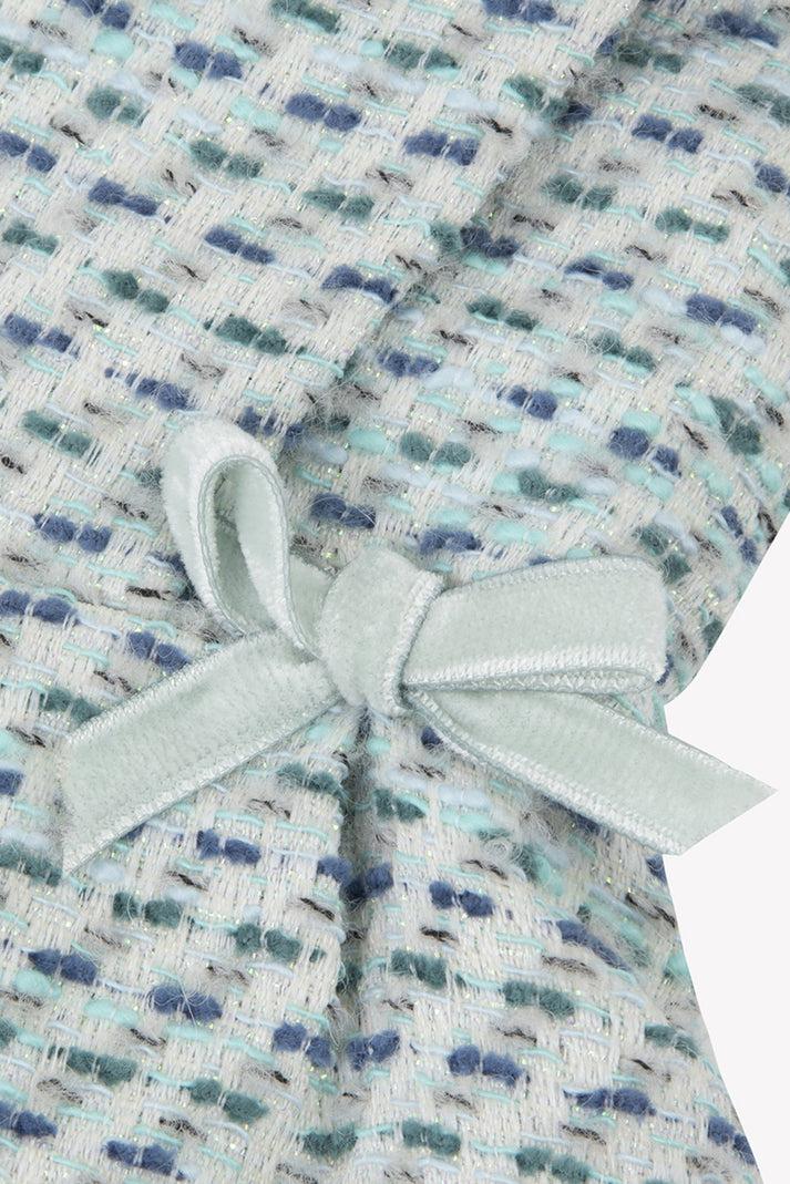 Tartine Et Chocolat Jurk Emerald In Tweed Smaragd