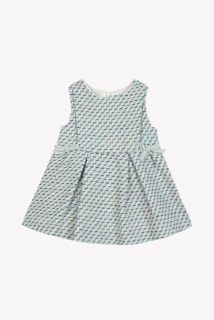 tartine et chocolat Jurk Emerald in Tweed Smaragd