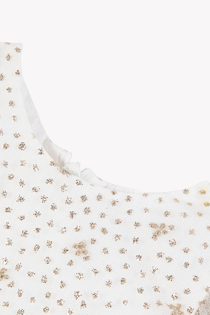 Tartine Et Chocolat Jurk Goud Bij Pailletten Goud