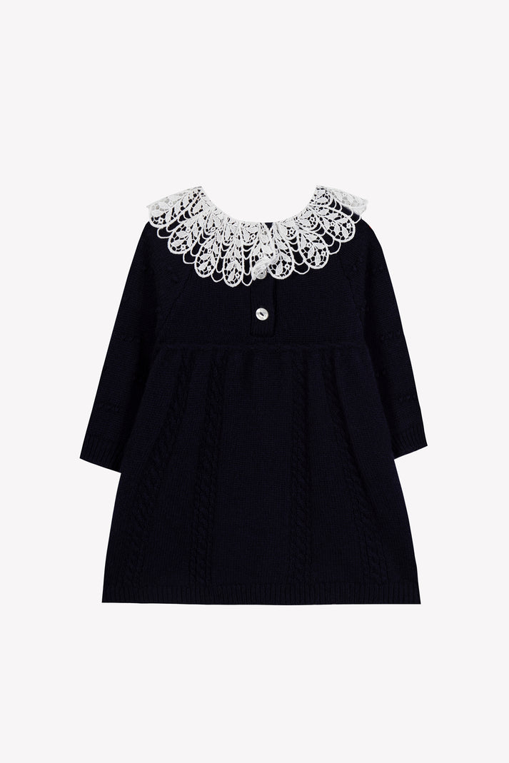 Tartine Et Chocolat Jurk Navy In Gaas Navy