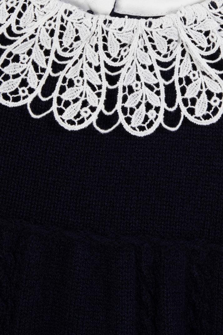 Tartine Et Chocolat Jurk Navy In Gaas Navy