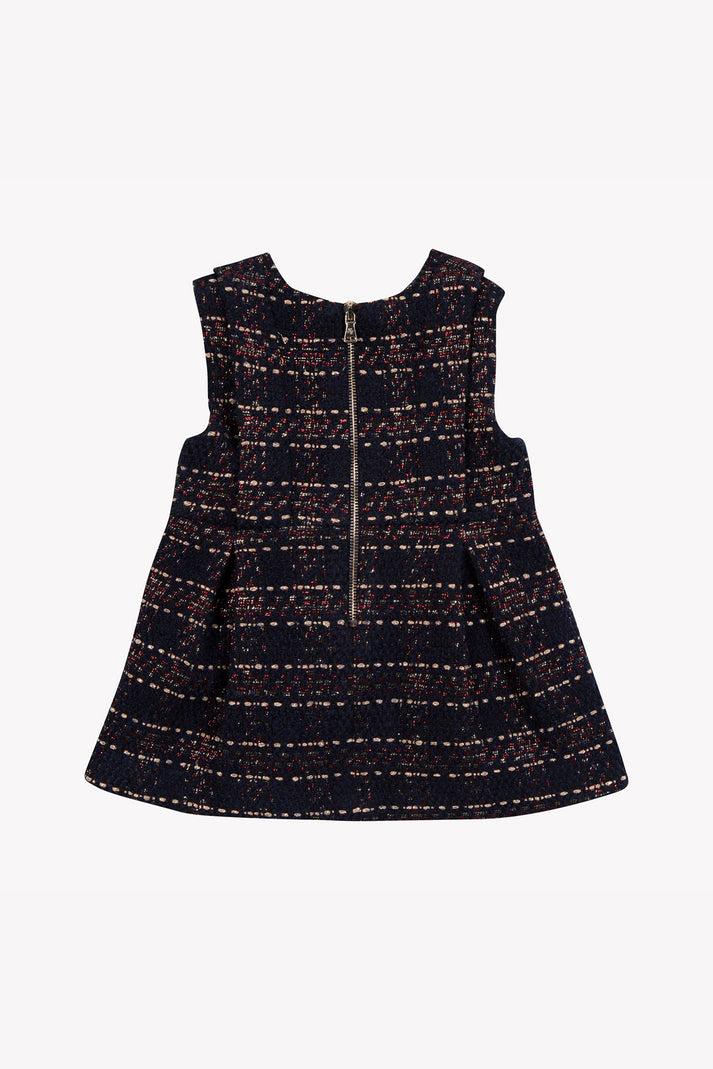 Tartine Et Chocolat Jurk Navy Met Knopen Navy