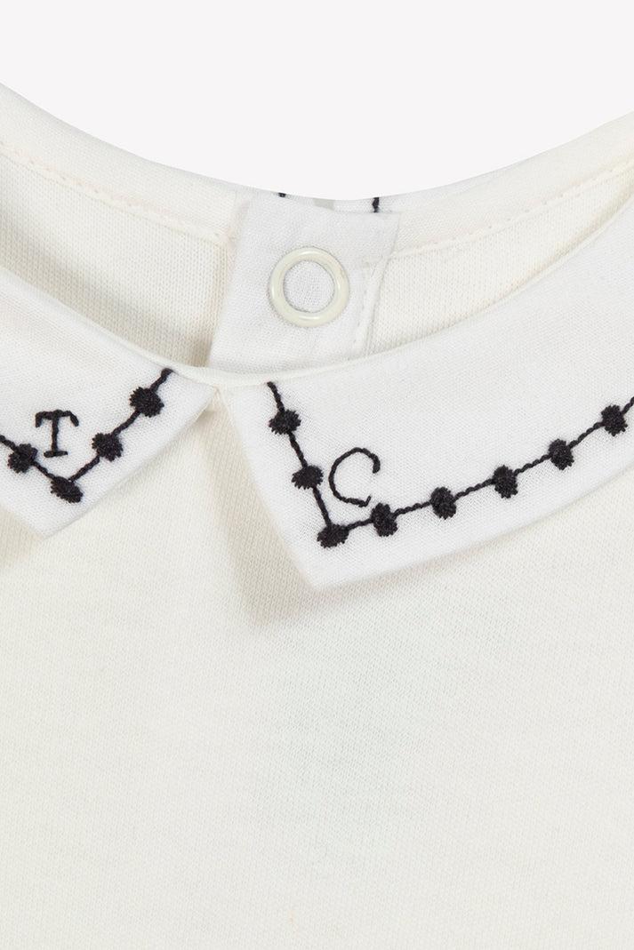 Tartine Et Chocolat Lichaam Ecru Puntige Kraag Wit