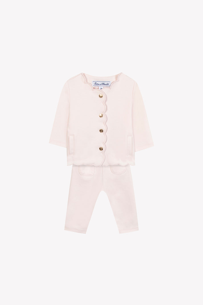 Tartine Et Chocolat Set Jogging Lichtroze Navy