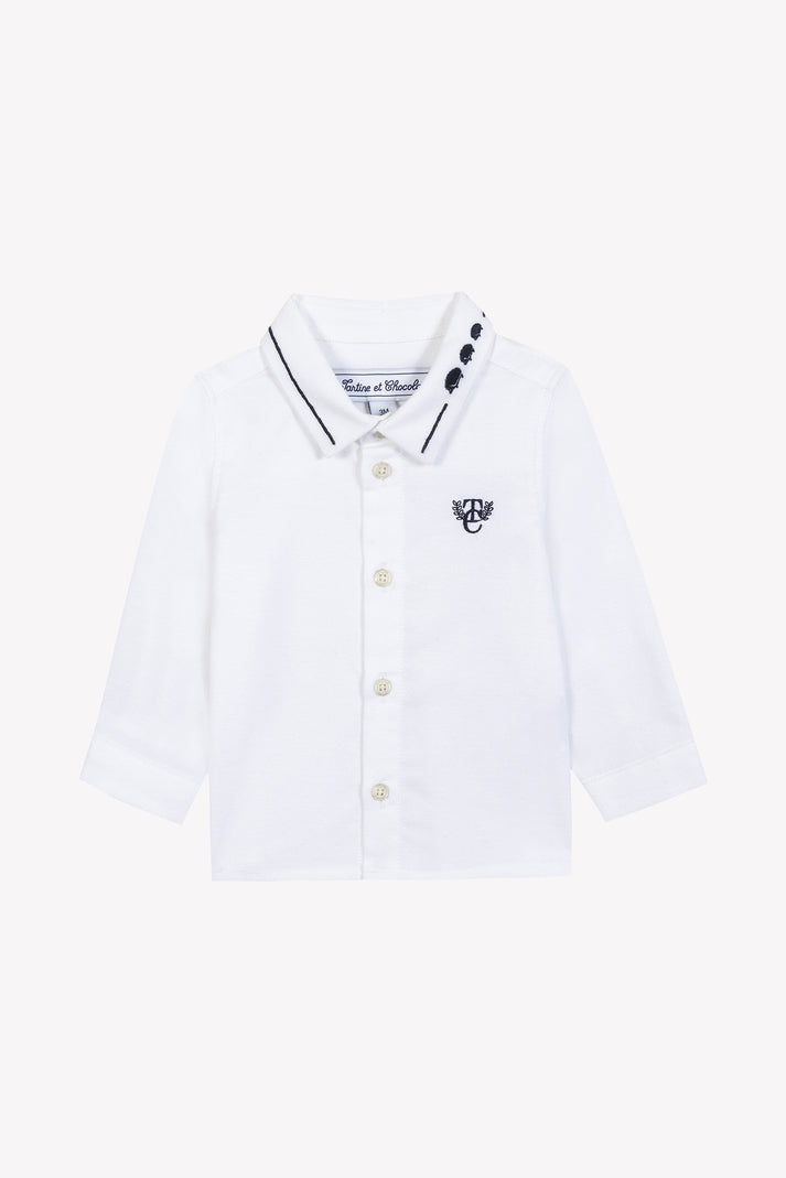 tartine et chocolat Shirt Wit TC monogram Wit