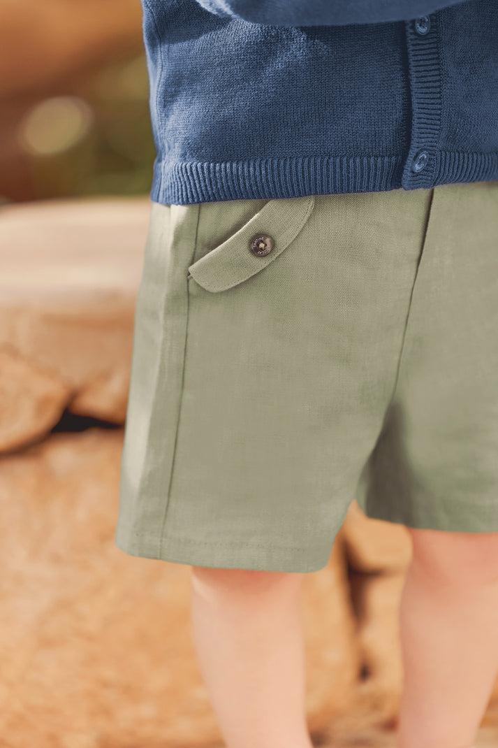 tartine et chocolat Short Groen varen Linnen varen