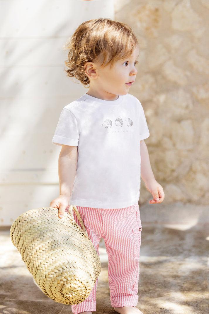 tartine et chocolat T -shirt Wit Tekening egels Wit