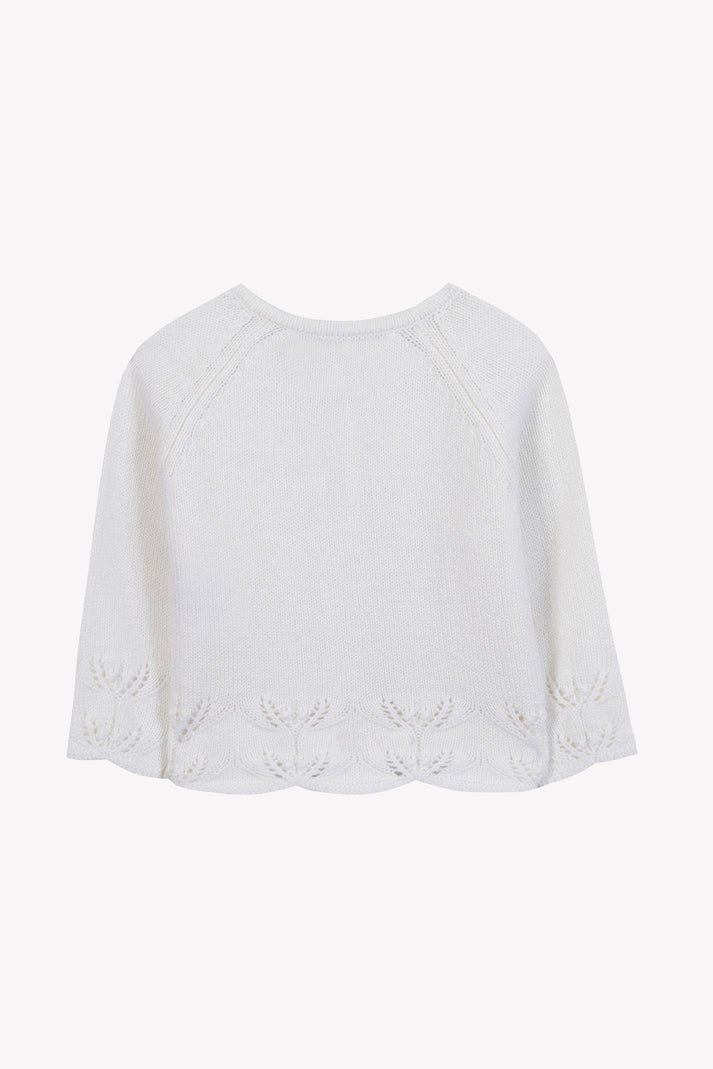 Tartine Et Chocolat Vest Ecru Gaas Navy