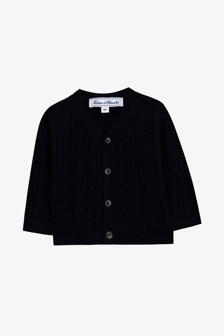 tartine et chocolat Vest Navy Gaas Verdraaide Navy