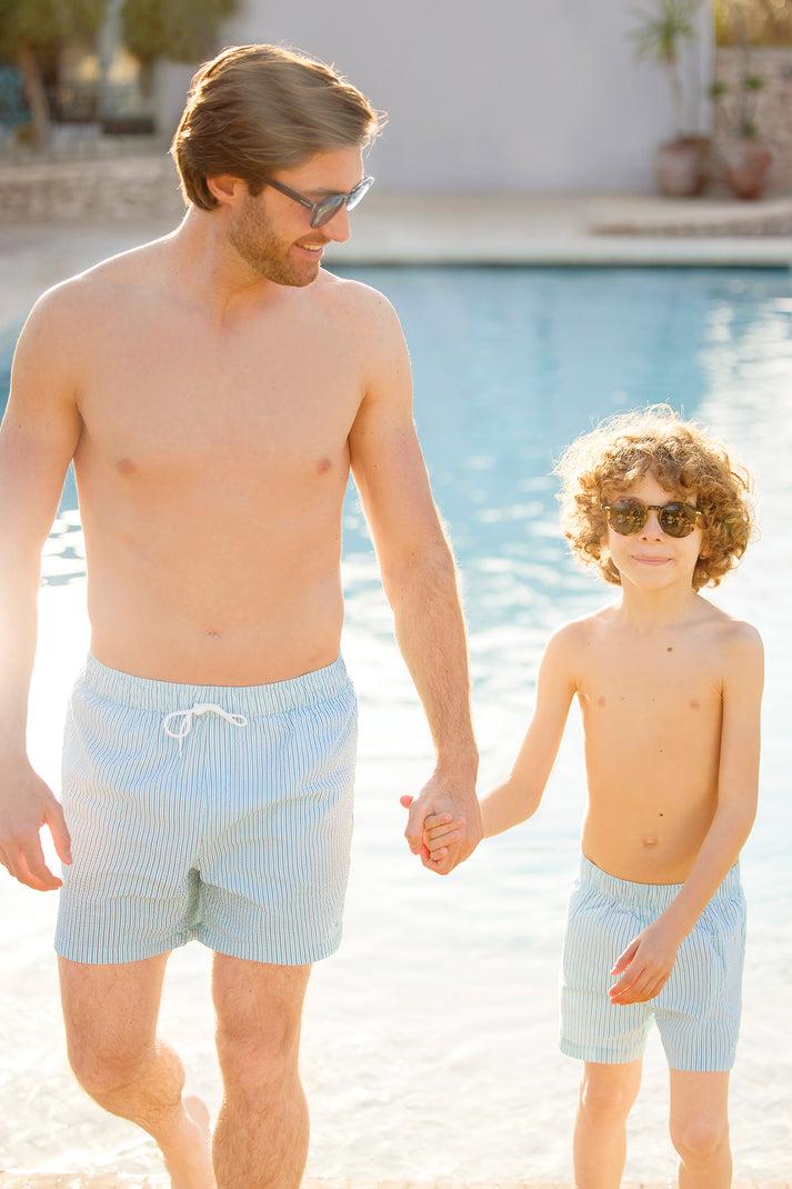 Tartine Et Chocolat Zwempak Man Aqua Streeps Aqua