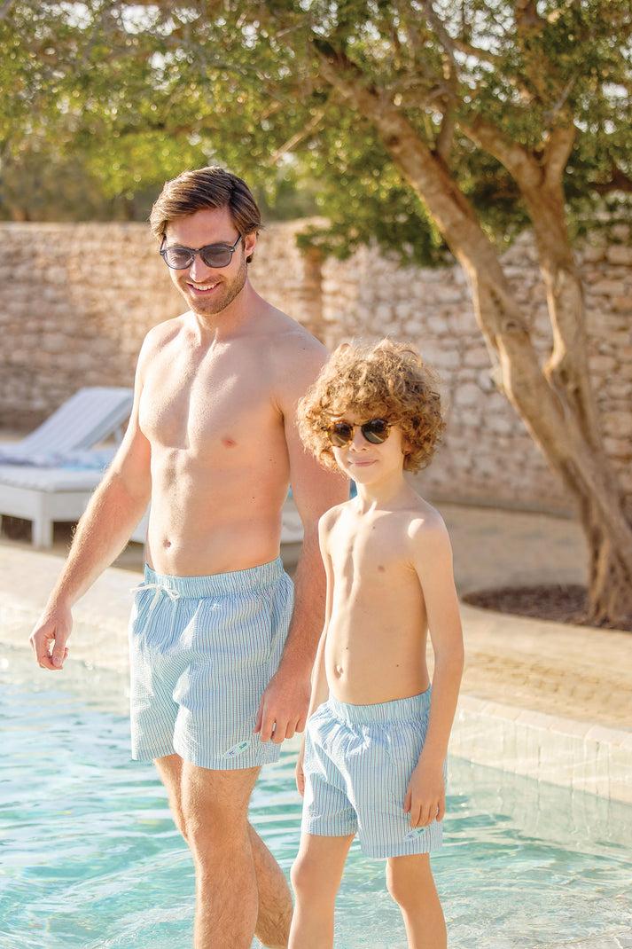 tartine et chocolat Zwempak Man Aqua Streeps aqua