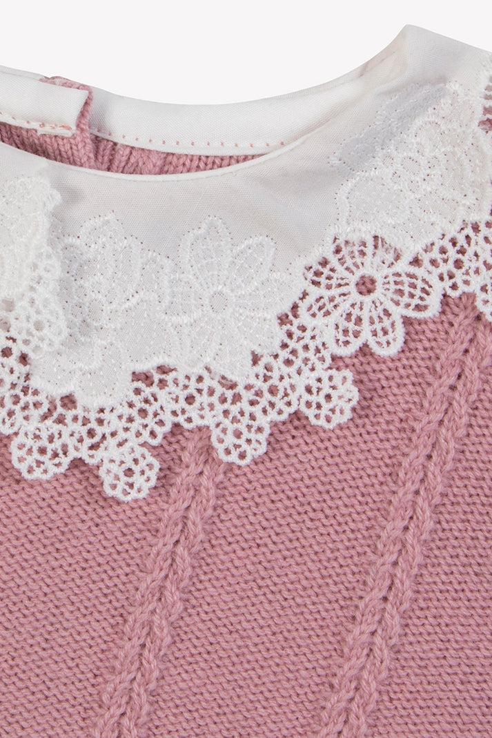 Tartine Et Chocolat Trui Eglantine Halsband Borduurwerk Engels Moeder -of -Pearl