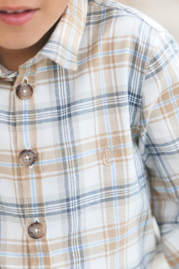 Tartine Et Chocolat Vaardigheid Ecru Ruiten Moeder -of -Pearl