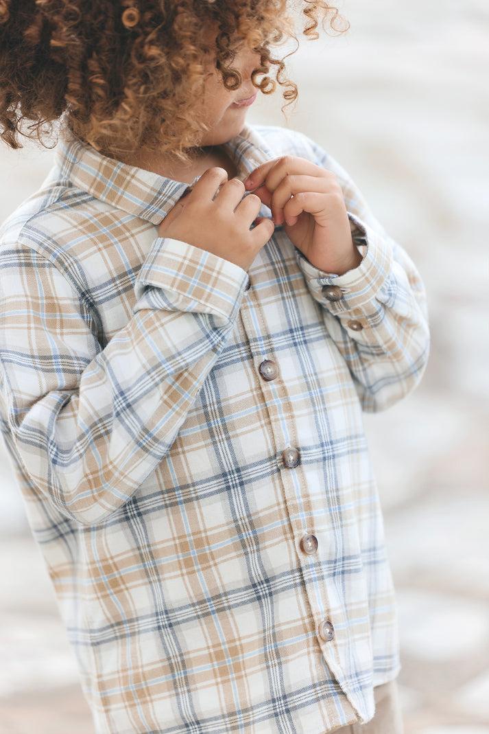 tartine et chocolat Vaardigheid Ecru Ruiten Moeder -of -Pearl