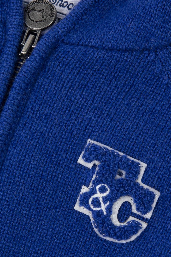 Tartine Et Chocolat Vest Blauw Elektrisch TC Handtekening Navy
