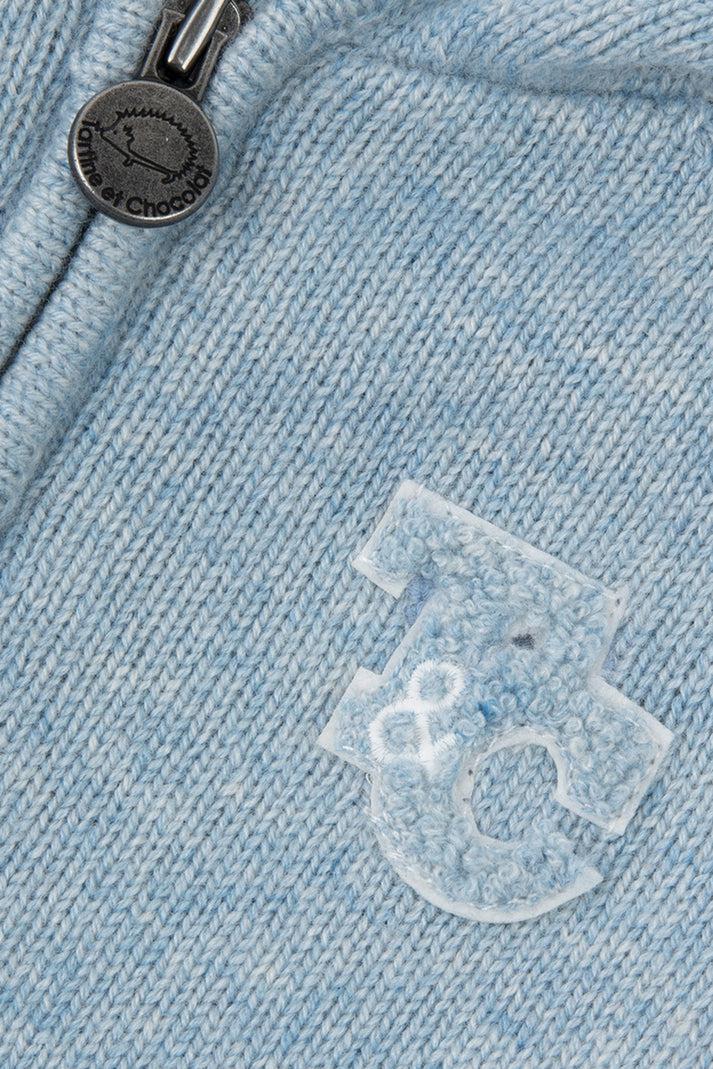 Tartine Et Chocolat Vest Blauw Getalde Gletsjer TC Handtekening Navy