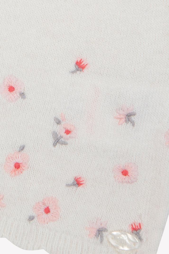 Tartine Et Chocolat Vest Ecru Borduurwerk Praline Moeder -of -Pearl