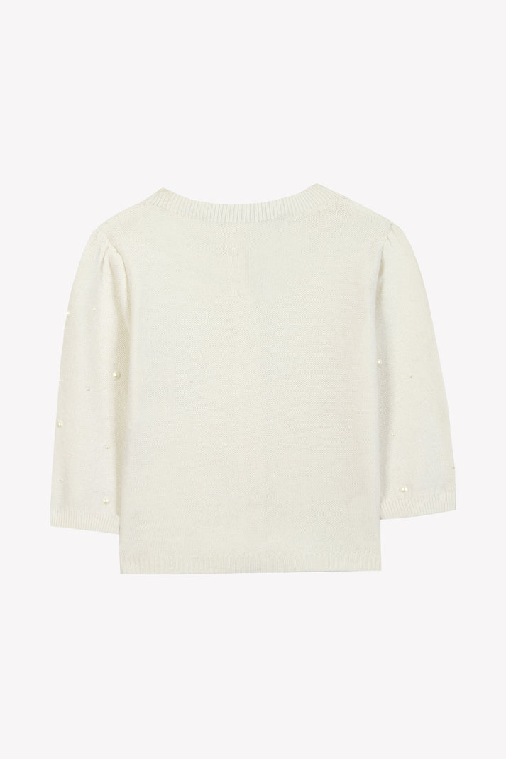 Tartine Et Chocolat Vest Ecru Kralen Moeder -of -Pearl