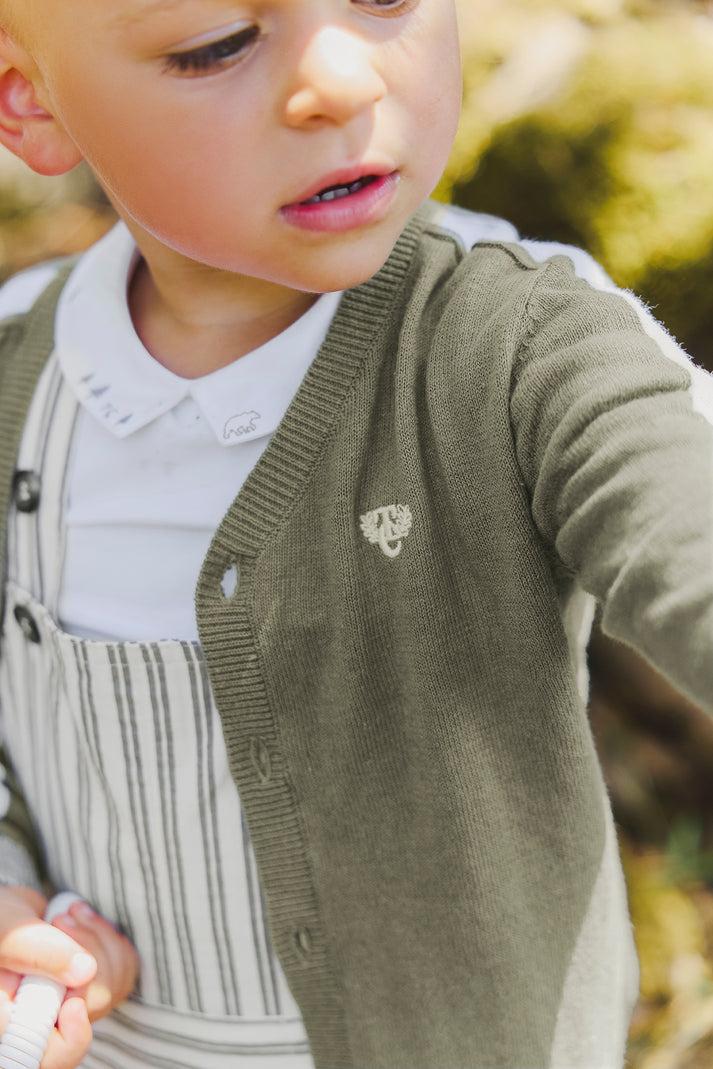 tartine et chocolat Vest Groen varen Linnen Blauw gewassen