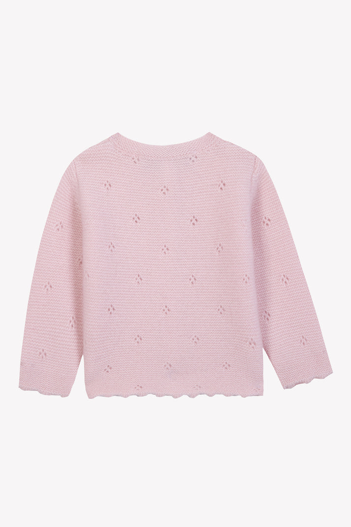 Tartine Et Chocolat Vest Lichtroze In Kasjmier Moeder -of -Pearl