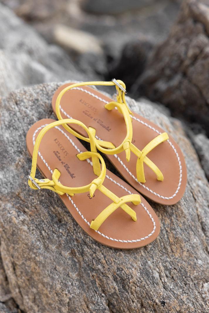 tartine et chocolat Violta sandalen Geel Kjacques x Tartine et Chocolat Geel