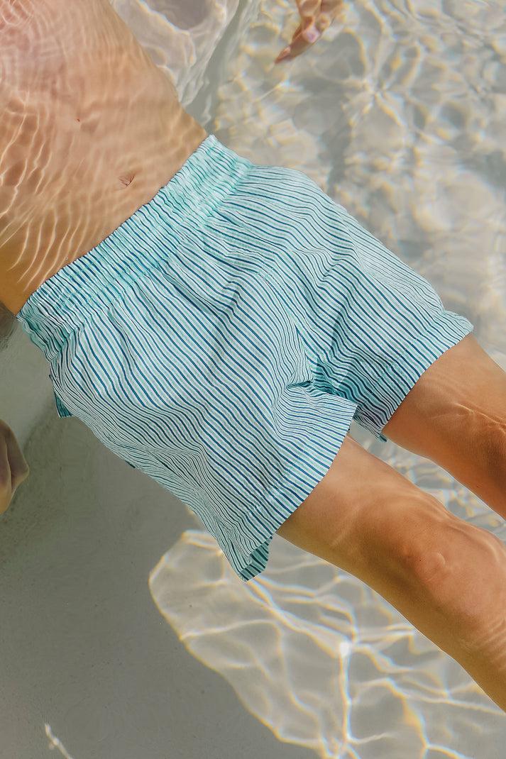 Tartine Et Chocolat Zwempak Aqua Streeps Kruidig ​​oranje