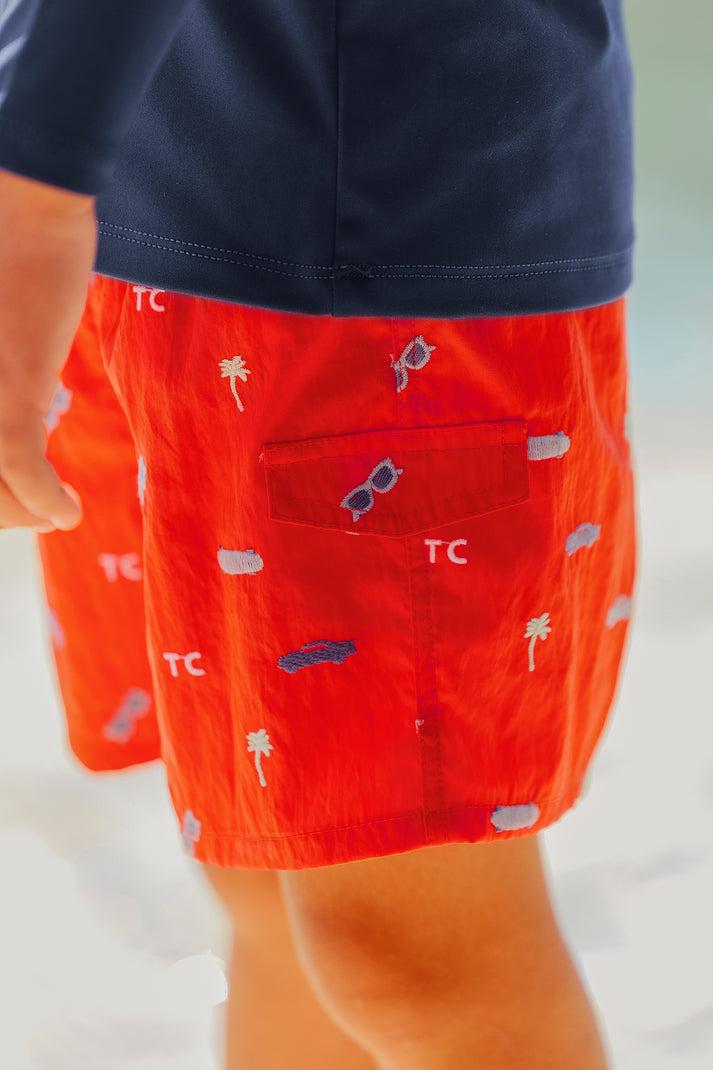 Tartine Et Chocolat Zwempak Spicy Orange Tekening Stadsavontuur Aqua