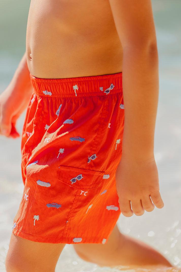 tartine et chocolat Zwempak Spicy Orange Tekening Stadsavontuur aqua