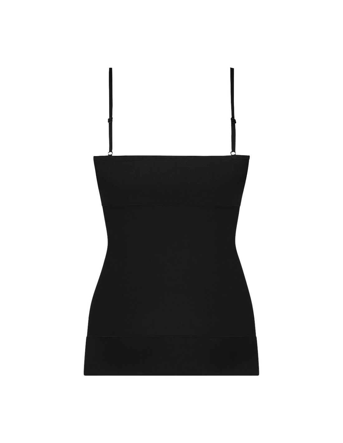 Ten Cate Ten Cate Dames Basics Cotton Shape Spaghetti Shirt Zwart