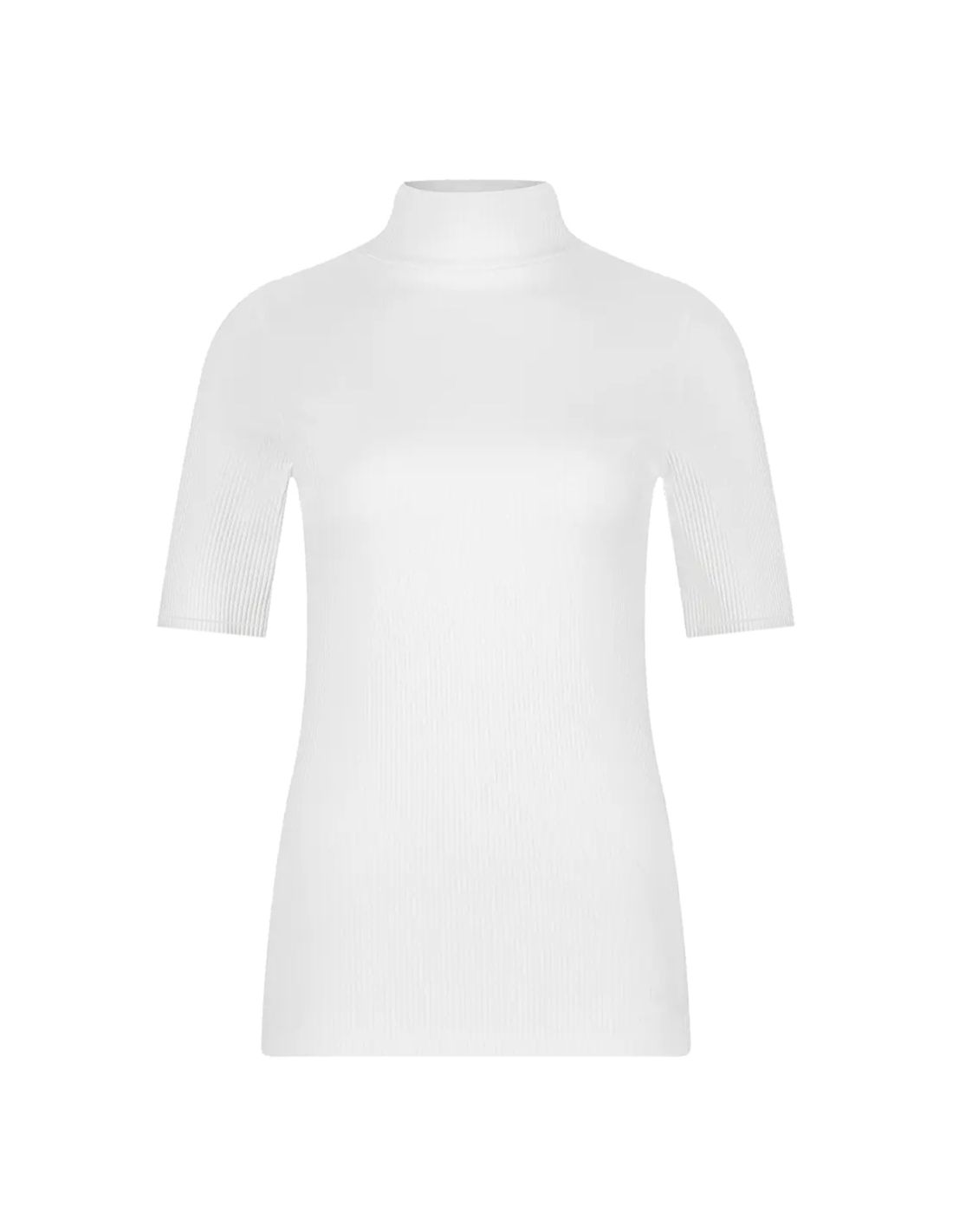 ten cate Ten Cate Dames Thermo Rib T-Shirt High Neck Wit