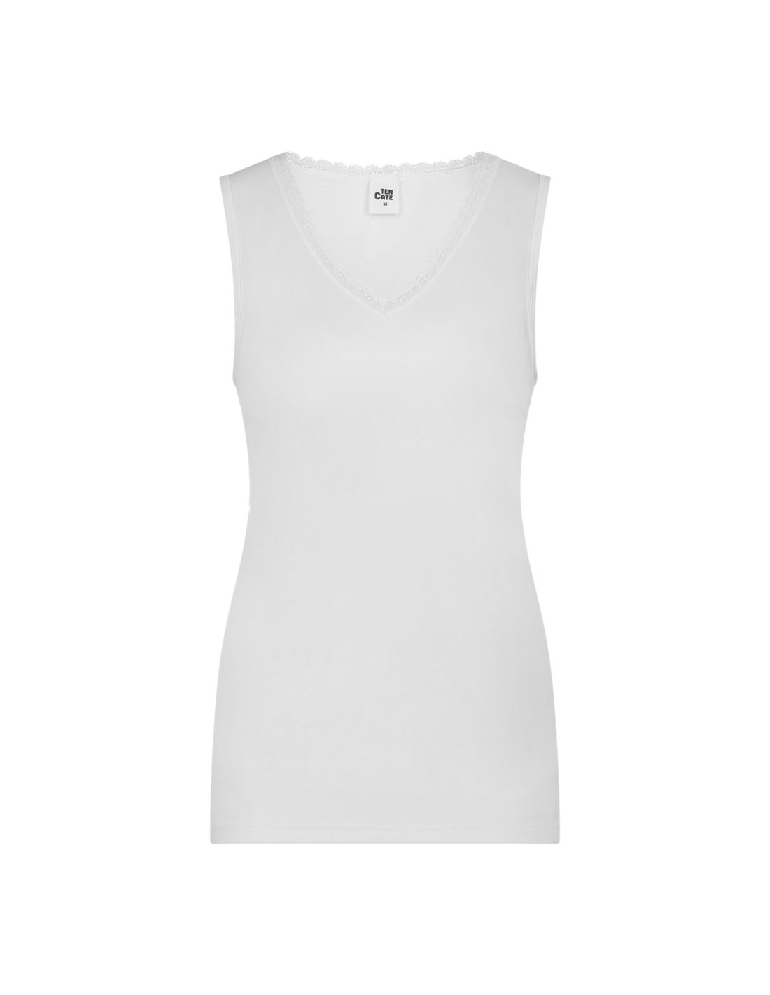 ten cate Ten Cate Dames Thermo Singlet V-neck lace Wit