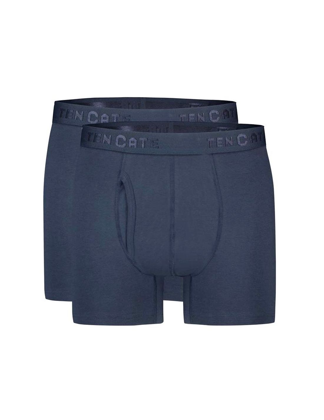 ten cate Ten Cate Heren Basics Classic Shorts Cotton Stretch 2Pack Navy