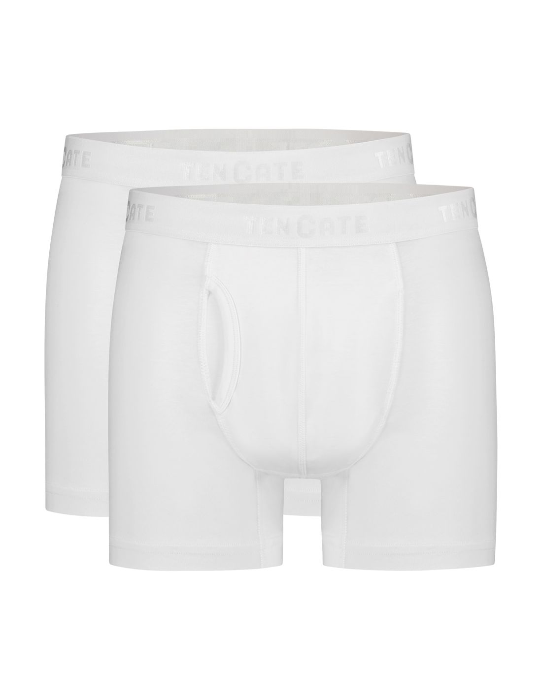 ten cate Ten Cate Heren Basics Classic Shorts Cotton Stretch 2Pack Wit