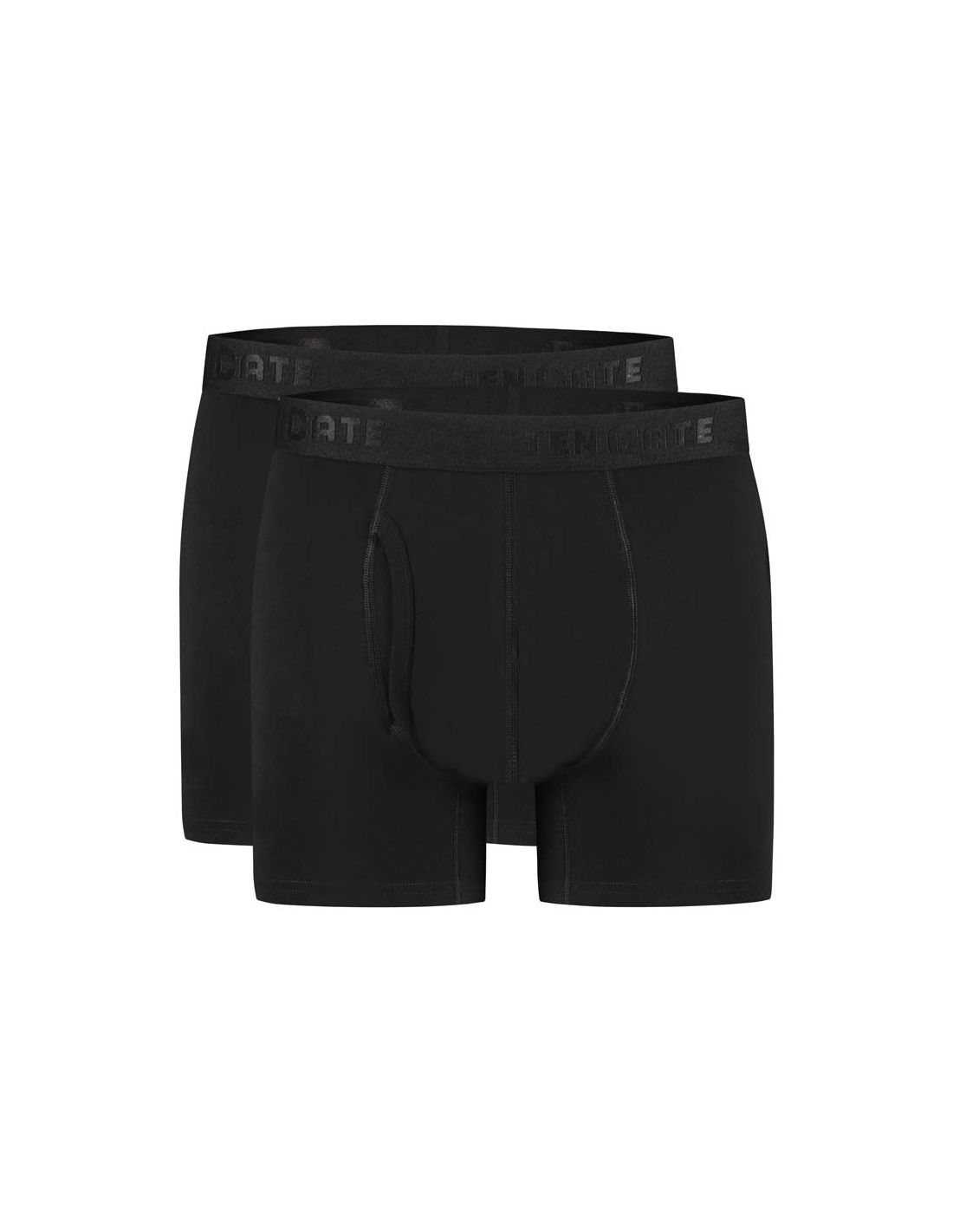 ten cate Ten Cate Heren Basics Classic Shorts Cotton Stretch 2Pack Zwart