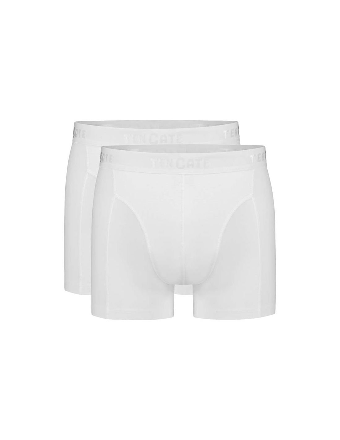 ten cate Ten Cate Heren Basics Shorts Cotton Stretch 2Pack Wit