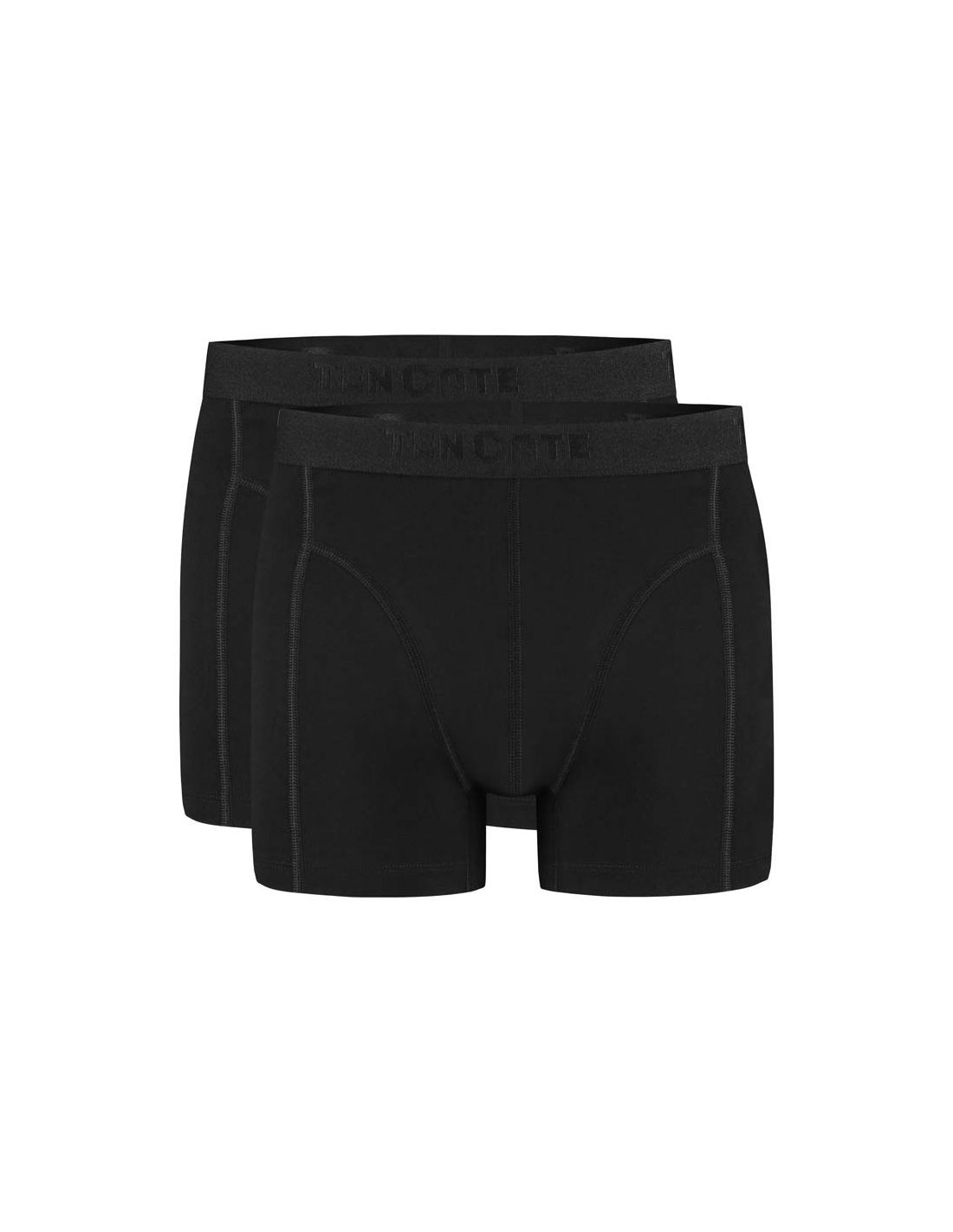 ten cate Ten Cate Heren Basics Shorts Cotton Stretch 2Pack Zwart