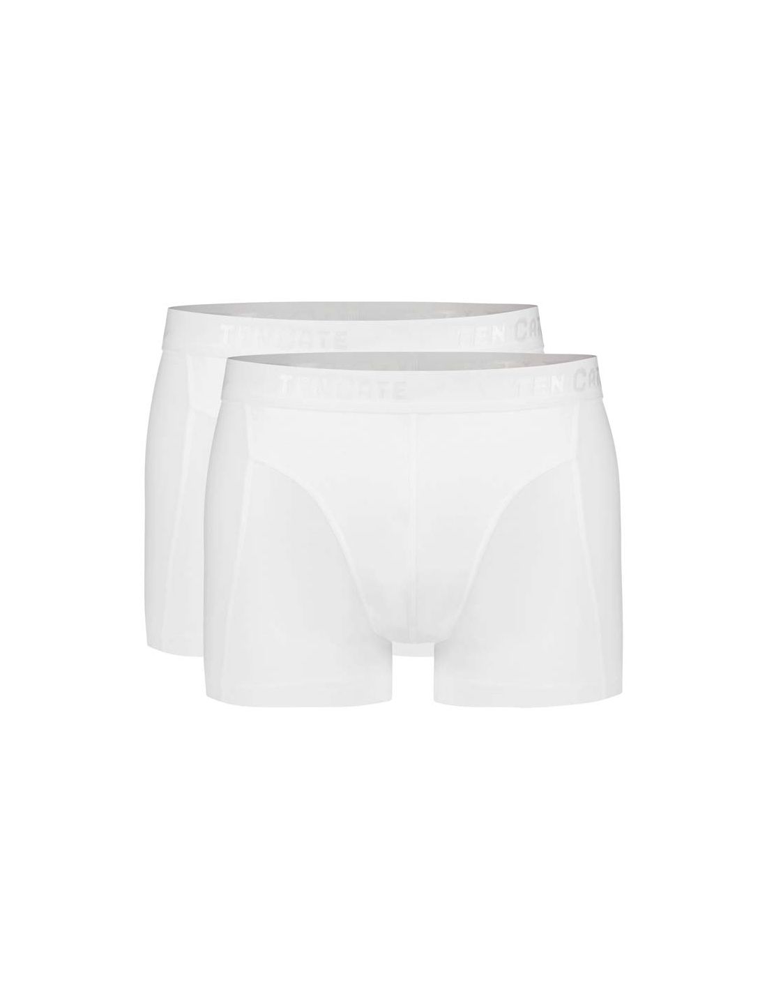 ten cate Ten Cate Heren Basics Shorty Cotton Stretch 2Pack Wit