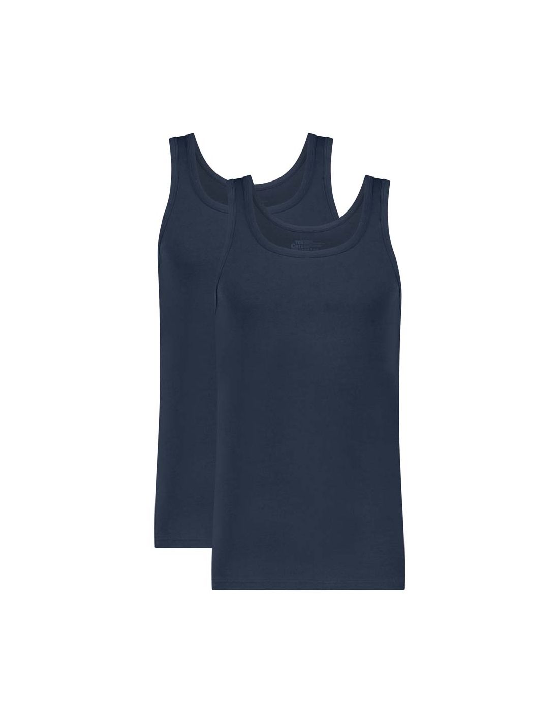 ten cate Ten Cate Heren Basics Singlet Cotton Stretch 2Pack Navy