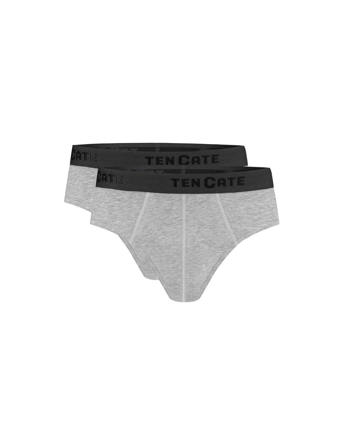 ten cate Ten Cate Heren Basics Slip Cotton Stretch 2Pack Light Grey Melee