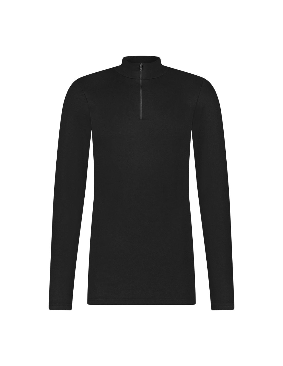 ten cate Ten Cate Heren Thermo Shirt Zipper Longsleeve Zwart