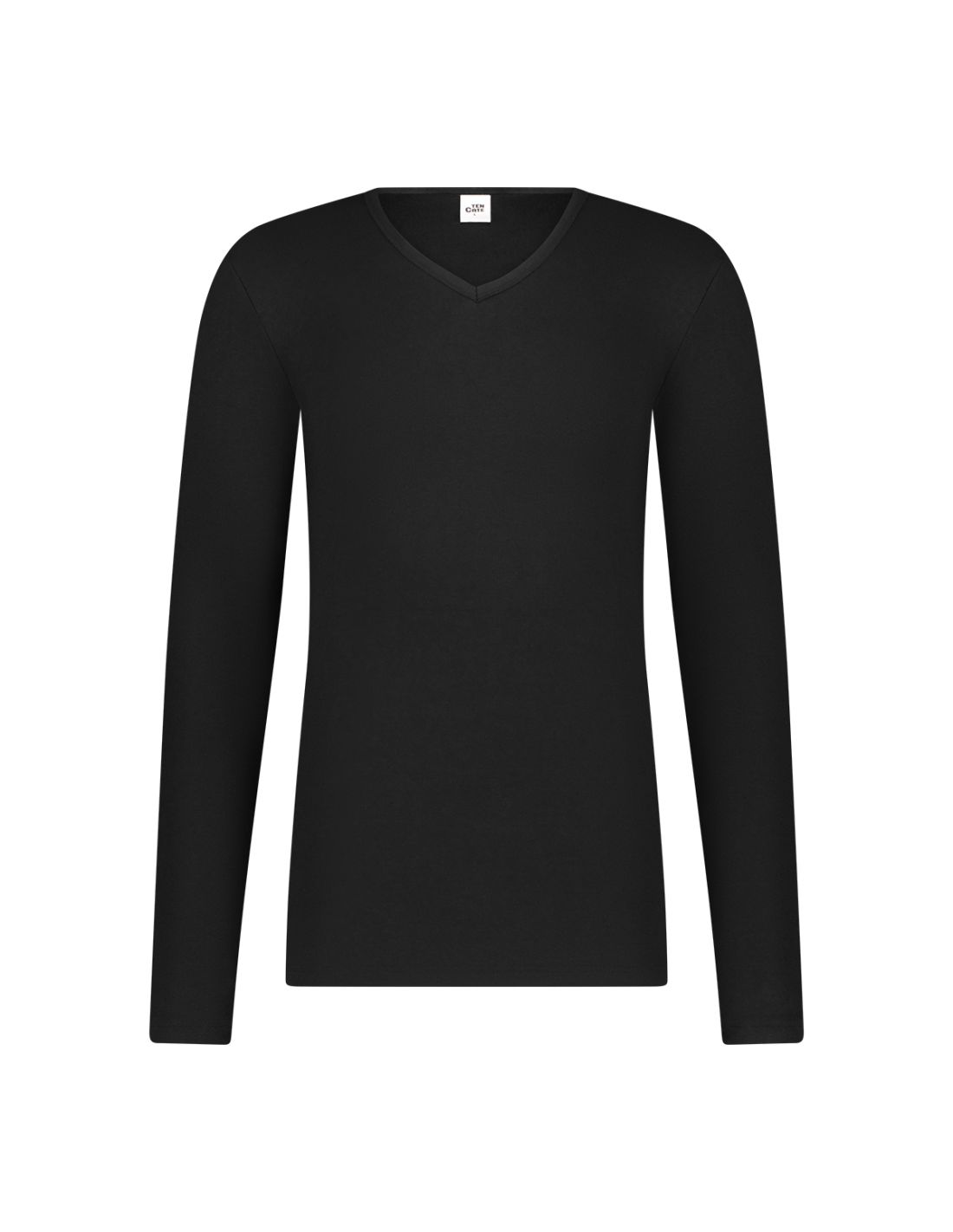 ten cate Ten Cate Heren Thermo V-Shirt Longsleeve Zwart