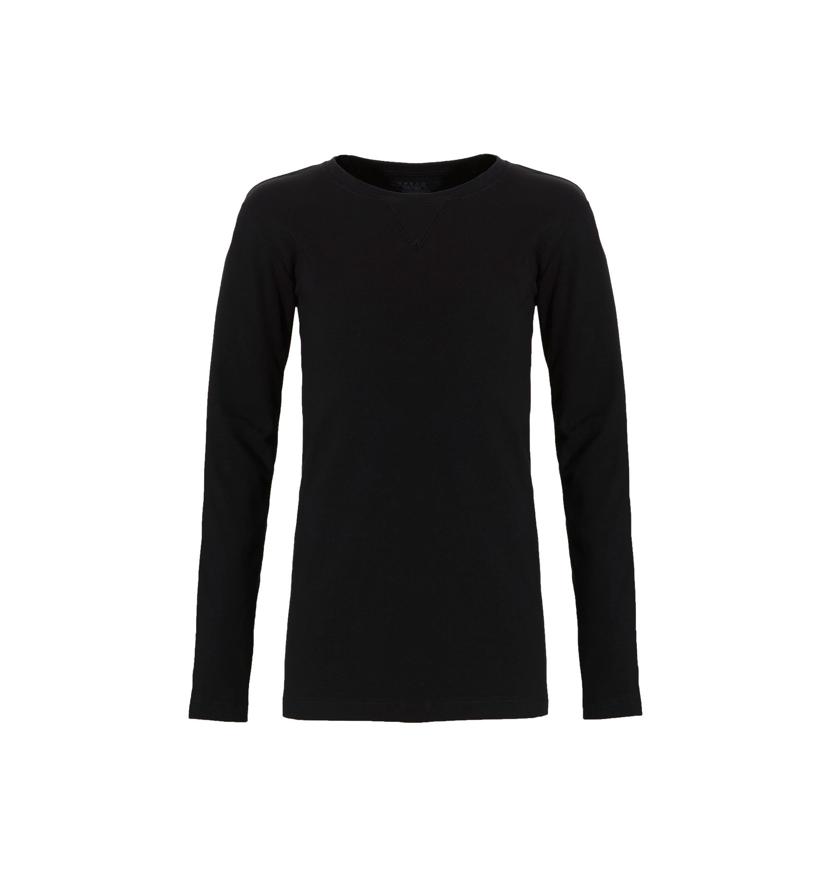 ten cate Ten Cate Jongens Pyjama Shirt Zwart 10-18Y