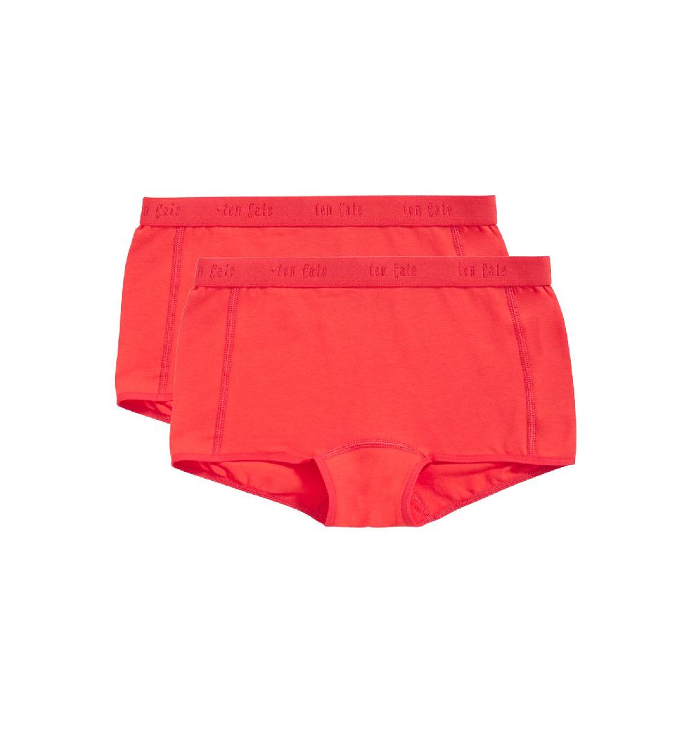 ten cate Ten Cate Meisjes Shorts 2Pack Cotton Stretch Red
