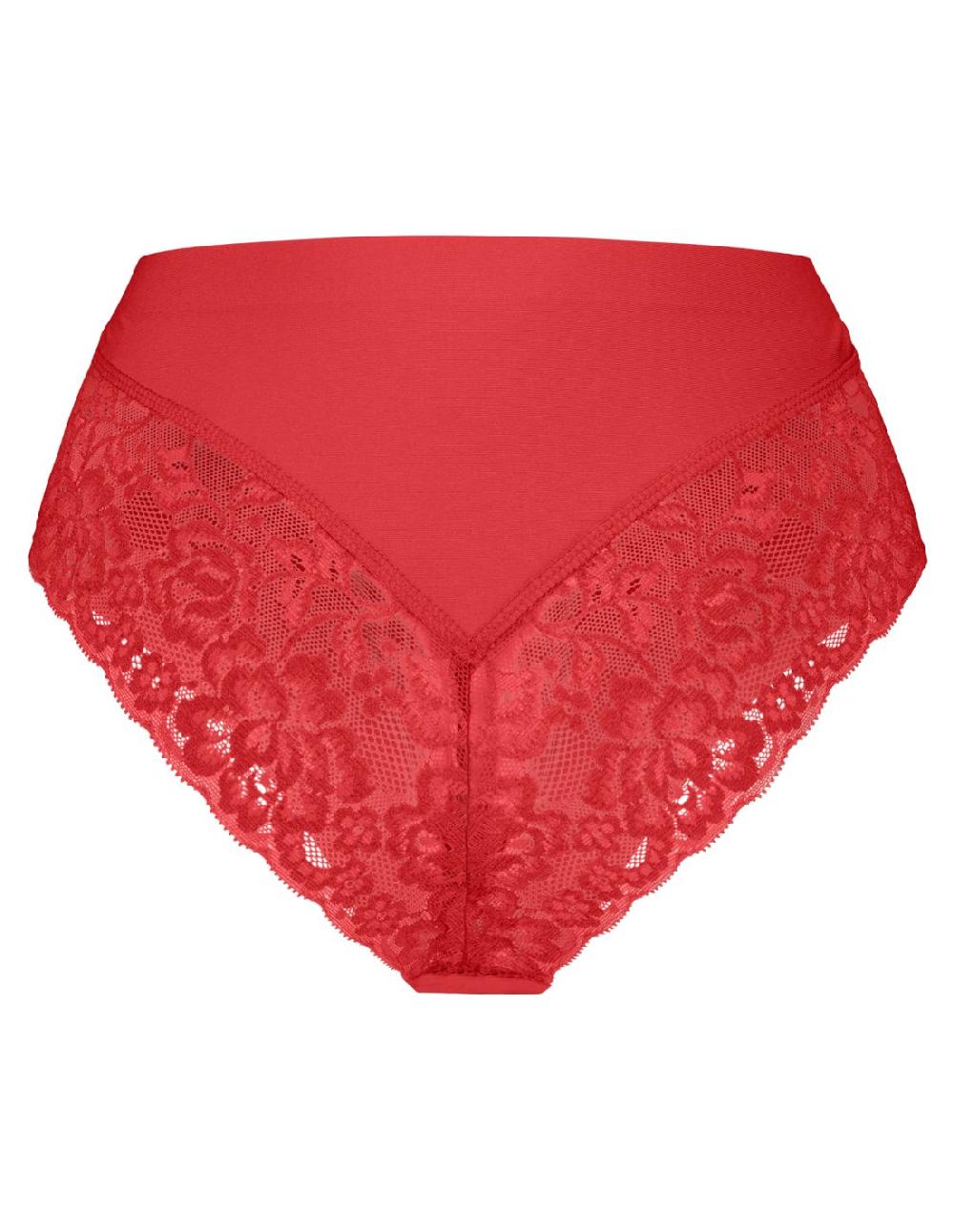 ten cate Ten Cate Secrets Lace Brazilian High Waist Rood